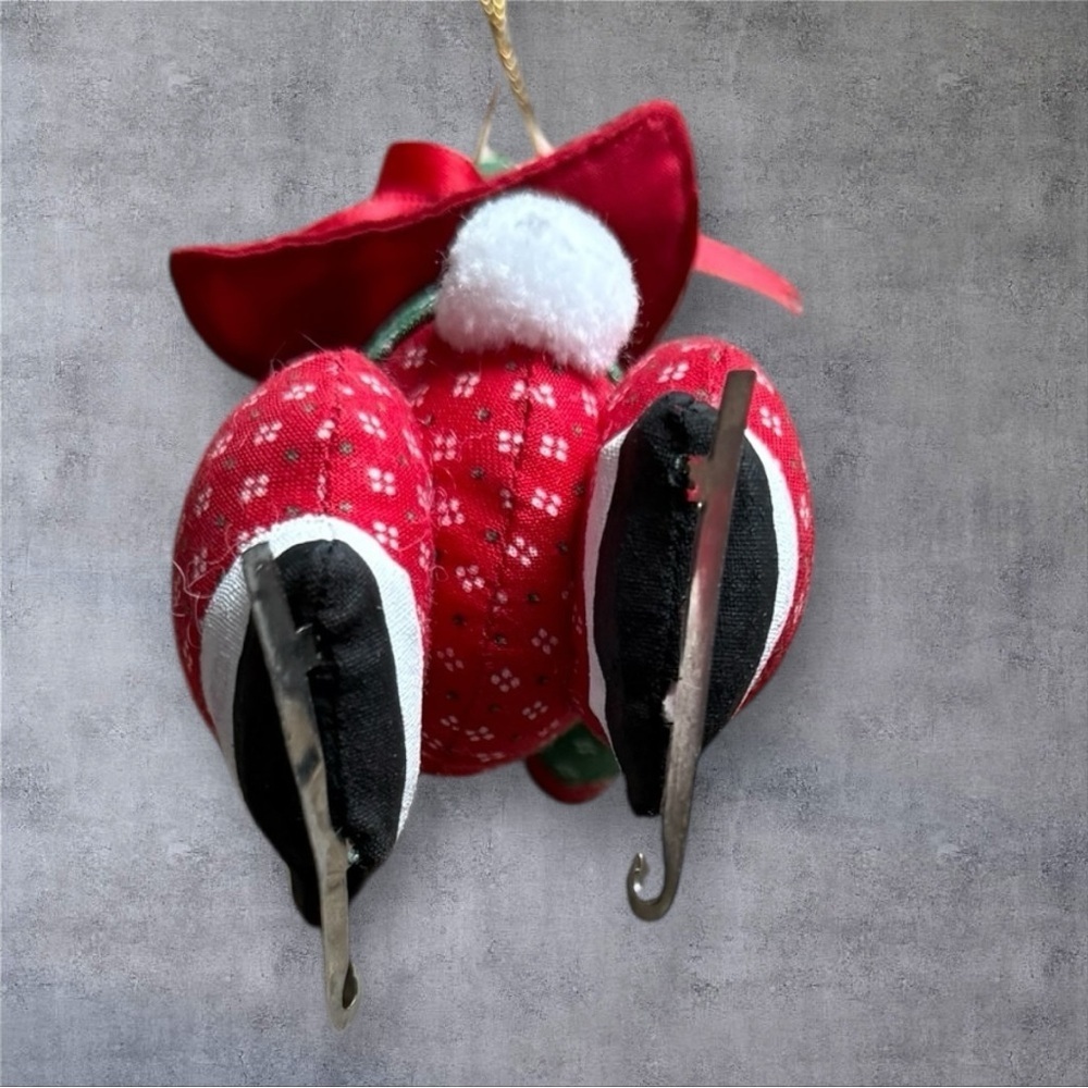 Vintage Fabric Ice Skate Rabbit Ornament - House of Hatten - Made in Philippines - Picture 7 of 7